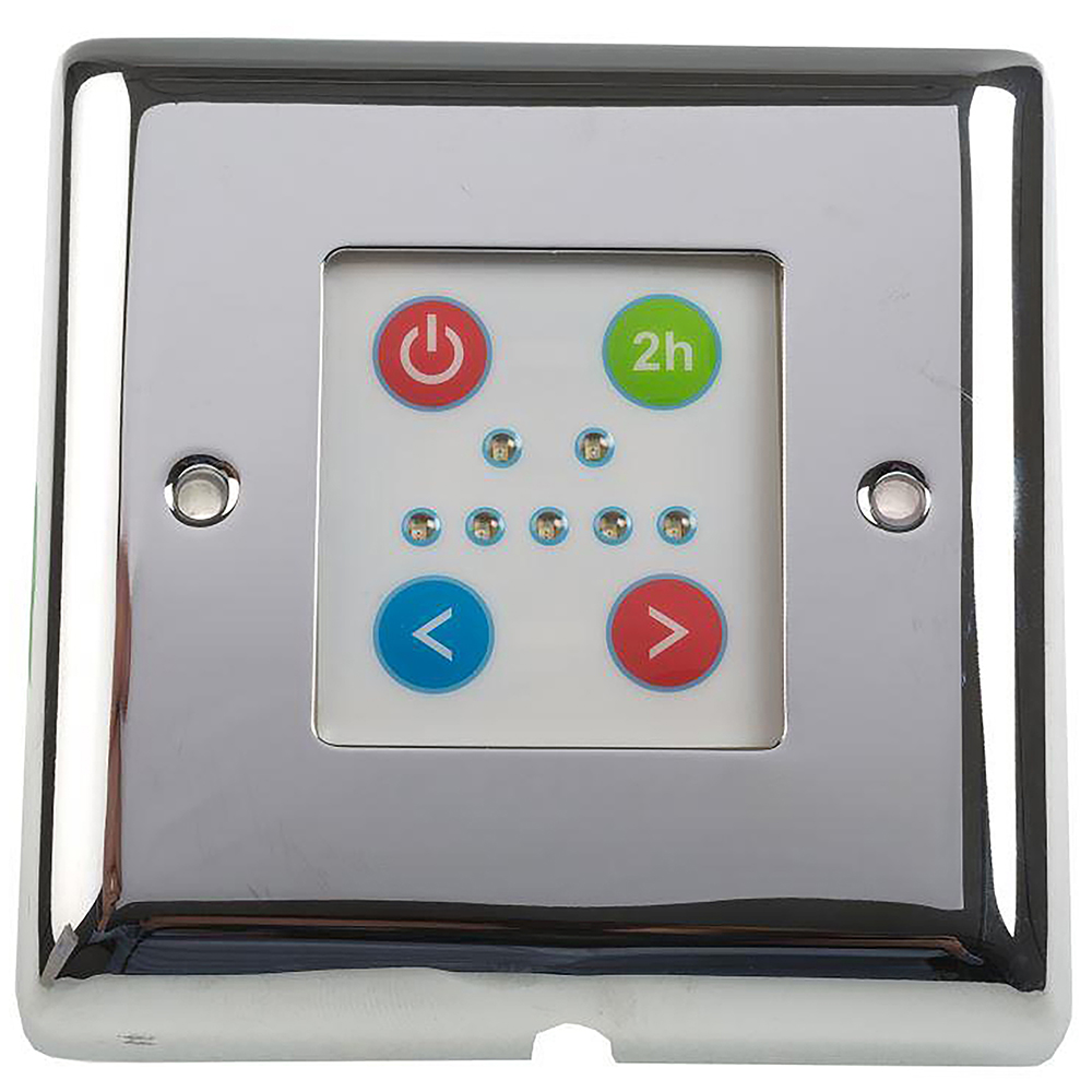 Terma Chrome Temperature Control Plate Fascia Image
