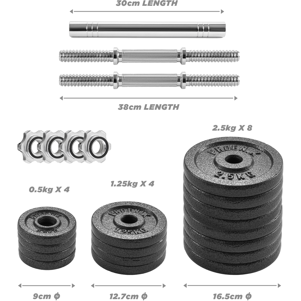 Phoenix Adjustable Weight Set 30kg Image 4