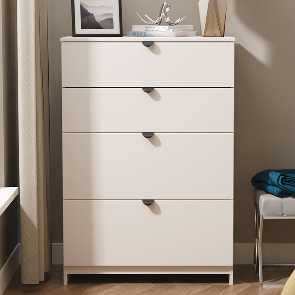 Crowndale Bora 4 Drawer Kashmir Matt Deep Chest of Drawers Ready Assembled Image 1