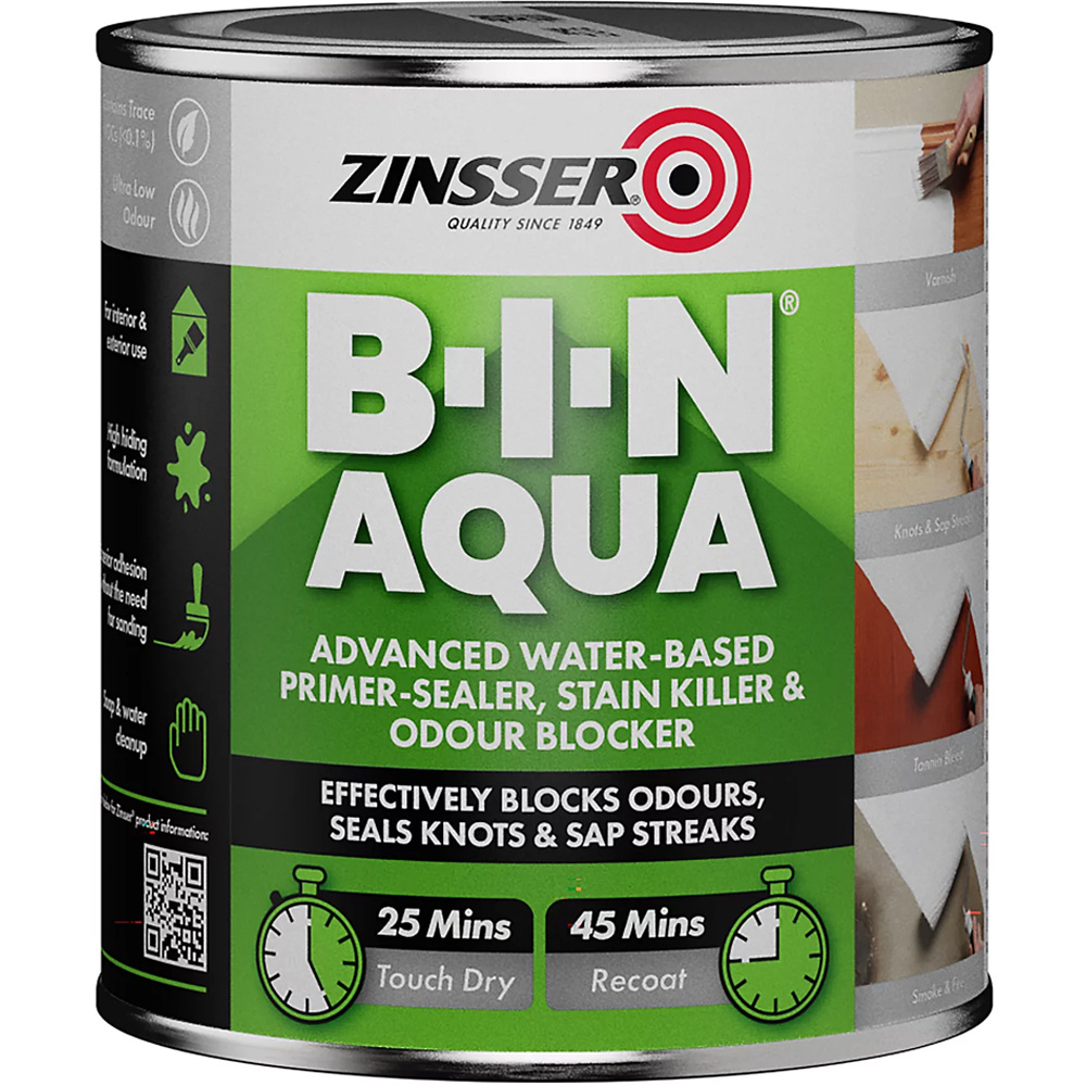 Zinsser Bin White Aqua Primer 500ml Image