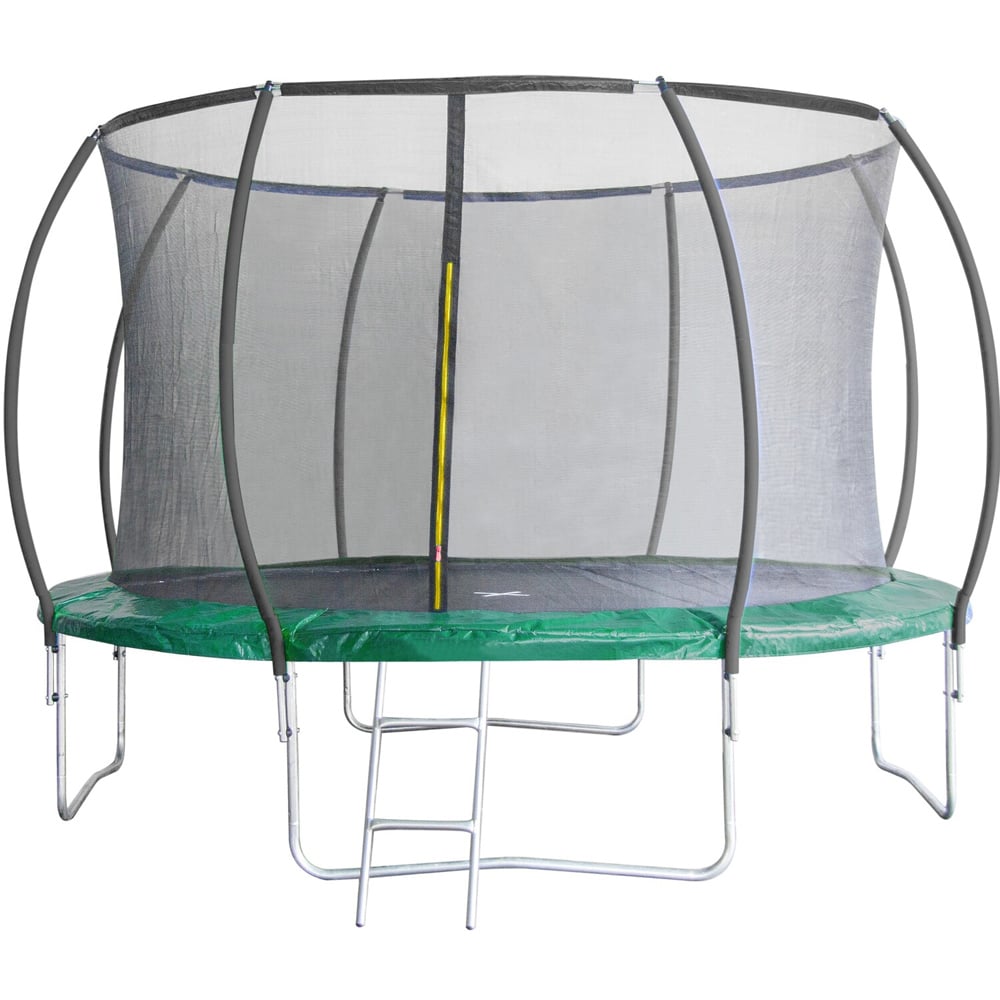 Trampoline Warehouse 12ft Green Lantern Style Trampoline with Safety Enclosure Net Image 1