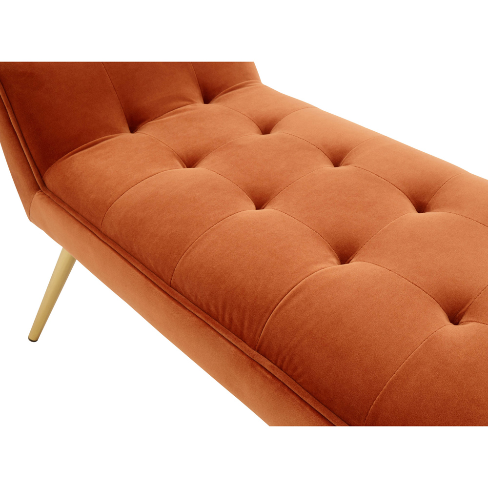 GFW Turin Russet Brown Upholstered Window Seat Image 5