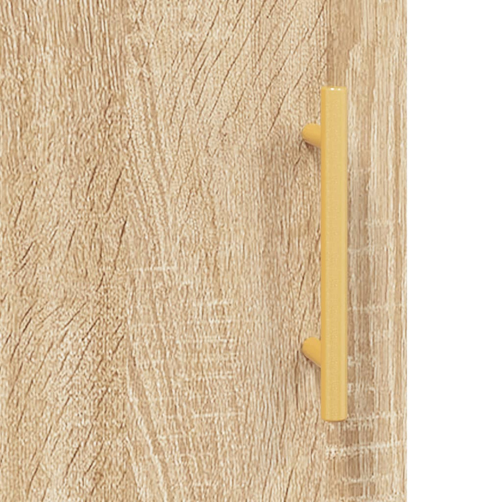 vidaXL Single Glass Door 3 Shelf Sonoma Oak Highboard Image 7