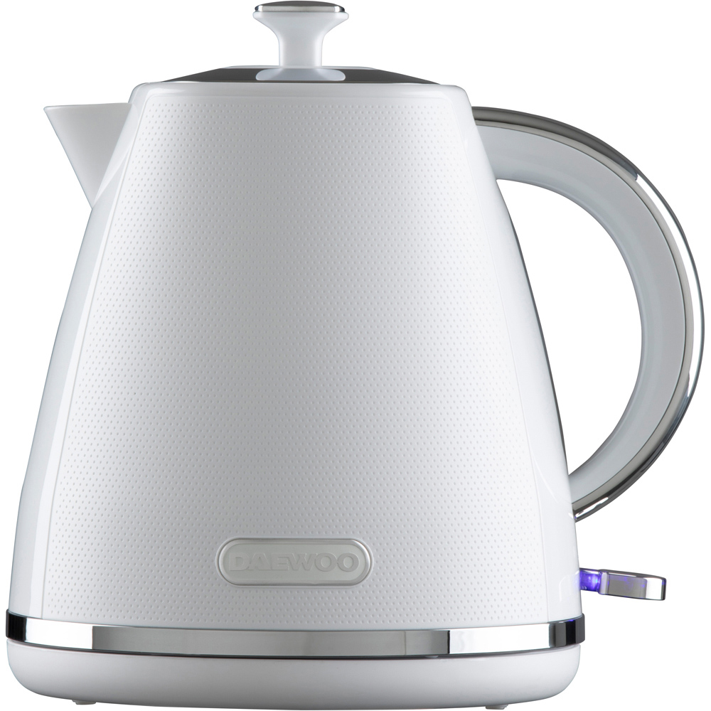 Daewoo SDA2623GE White Stirling 1.7L Pyramid Kettle Image 1