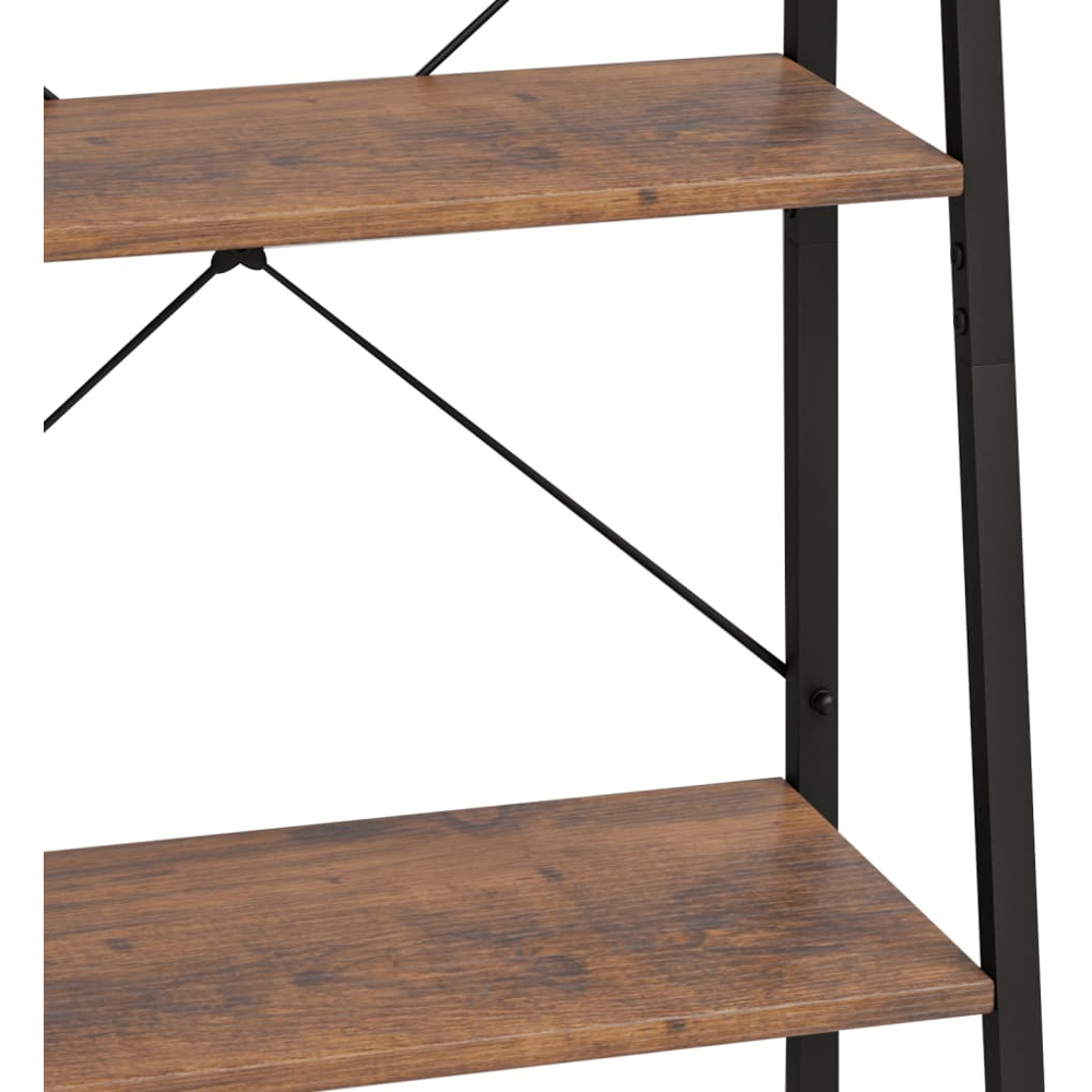 vidaXL 5-Tier Dark Brown Standing Shelf Image 6