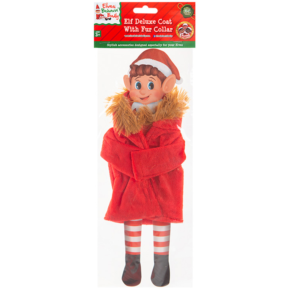 Elf Fur Coat Outfit Red Image 1