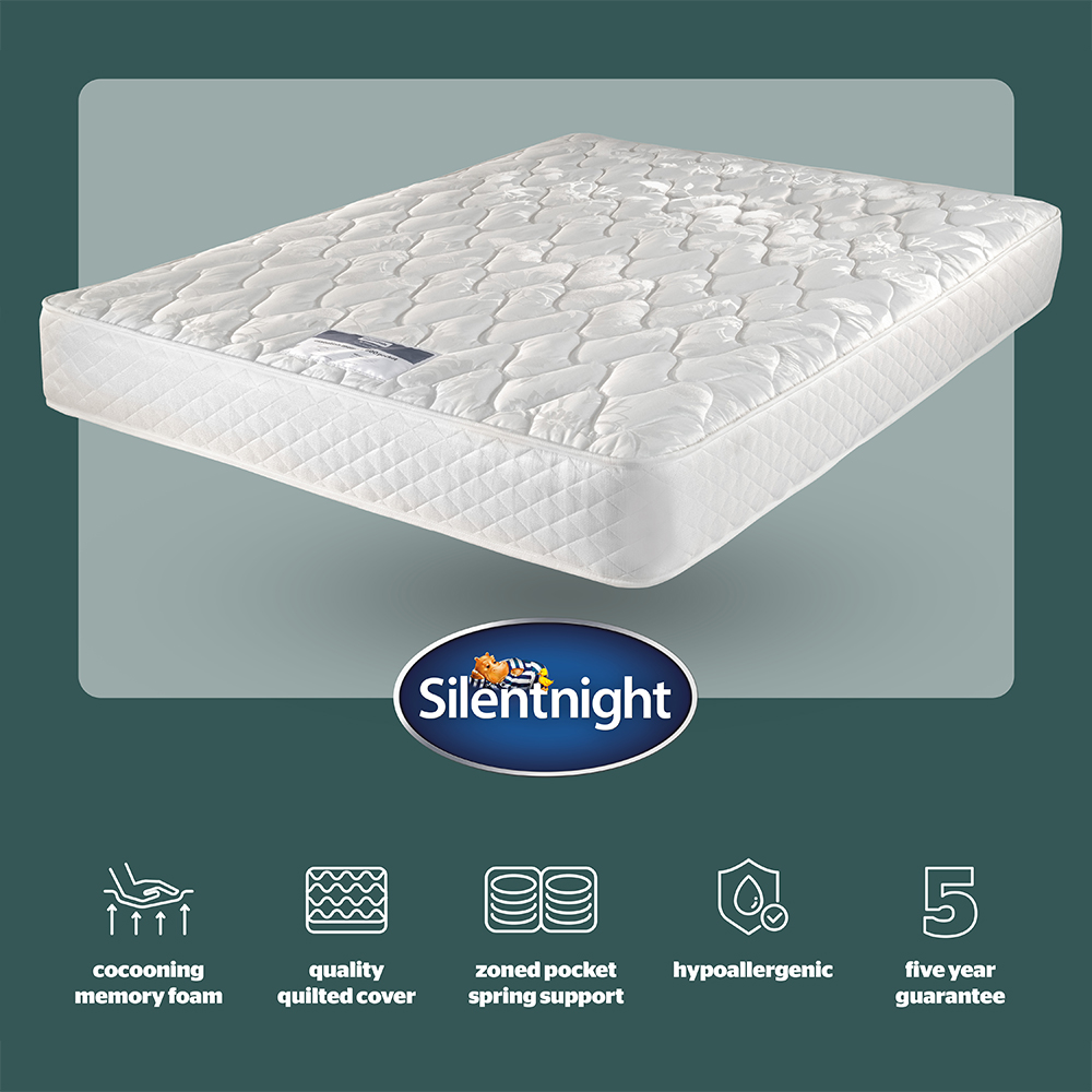 Silentnight Essentials Single Mirapocket Spring Memory Foam Mattress Image 5