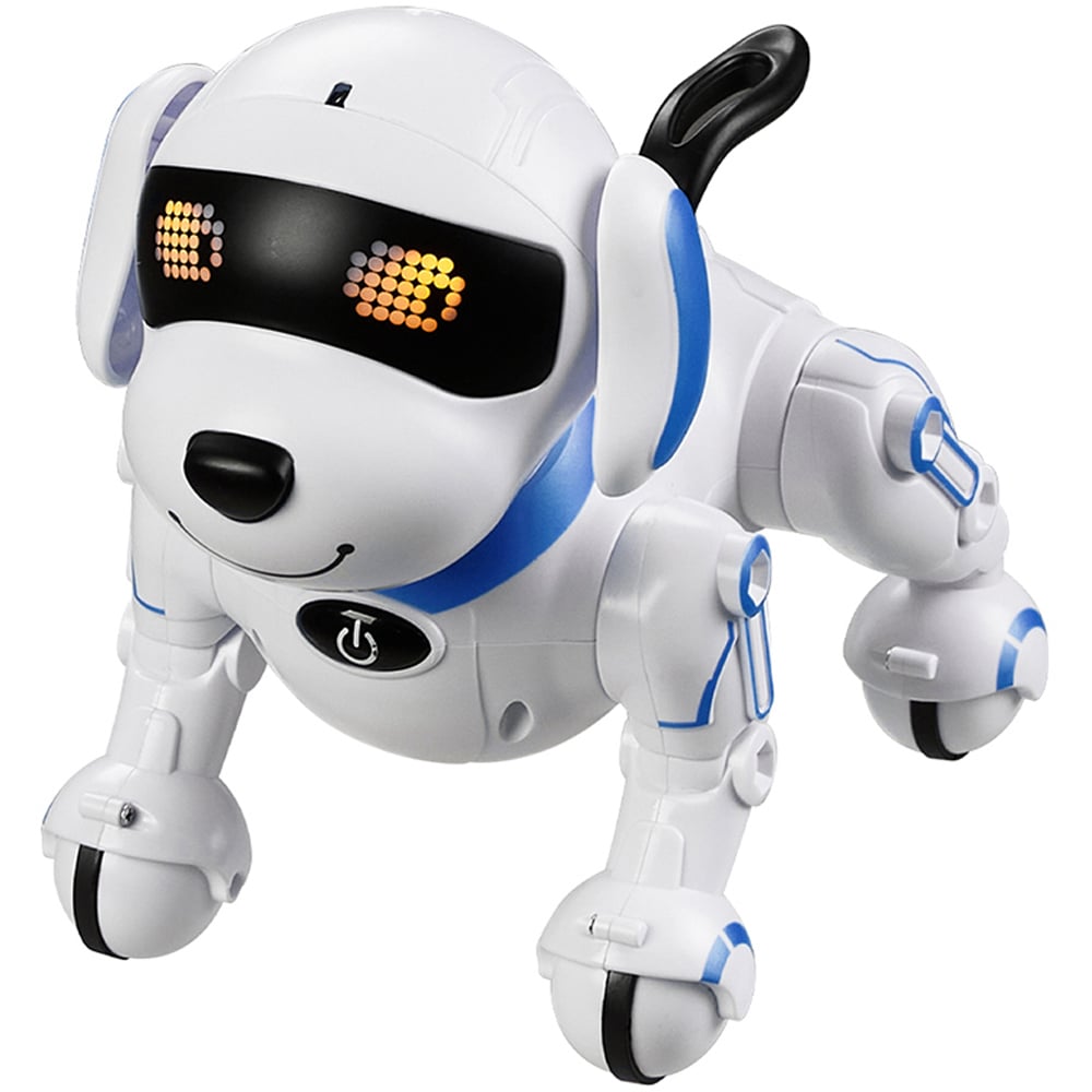 H&O Direct Kids Blue Programmable Remote Control Smart Robot Dog Toy Image 1