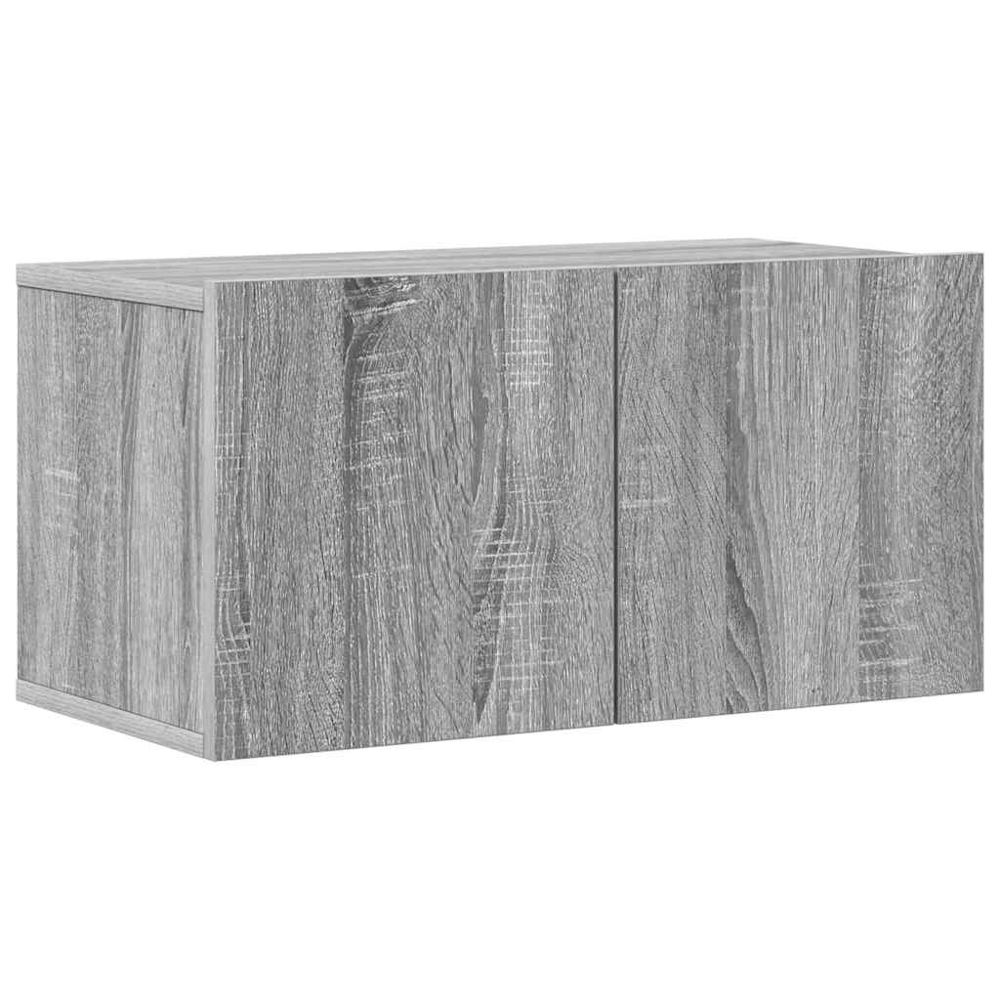 vidaXL 7 Door Grey Sonoma TV Cabinet Image 5