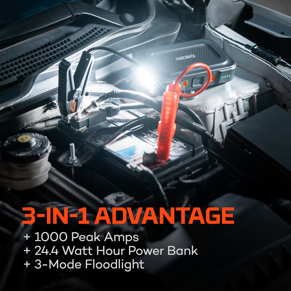 Nebo Assist 1000XP 3-in-1 1000Amp Car Jump Starter Kit Image 5