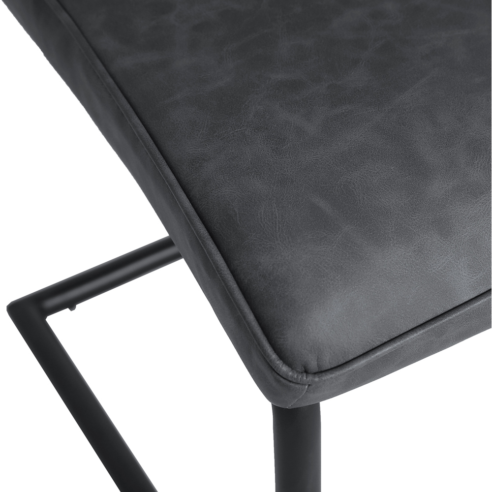 Nestor Set of 2 Grey Industrial Dining Chair Image 7