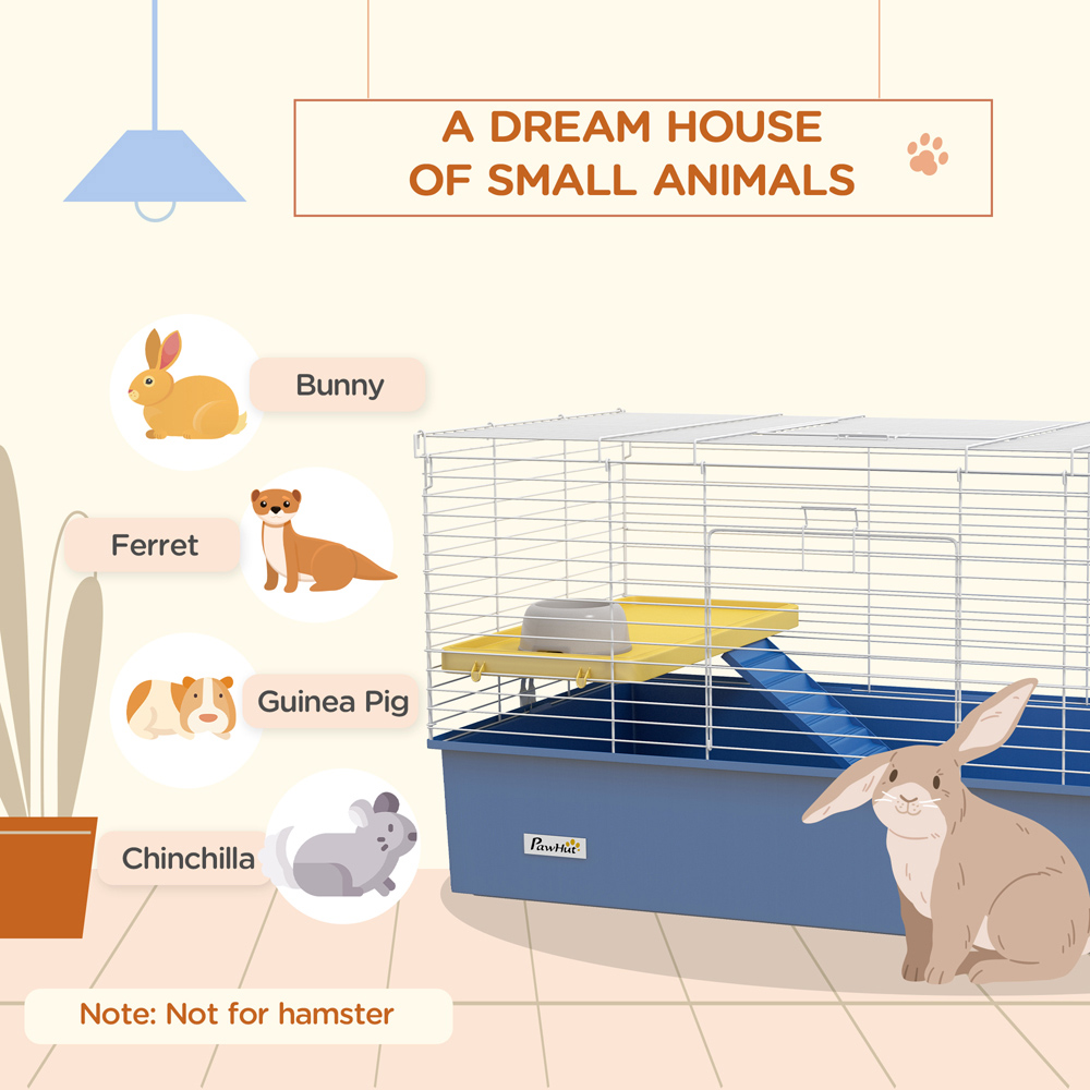 PawHut Blue Small Animal Cage 53 x 52 x 99cm Image 4