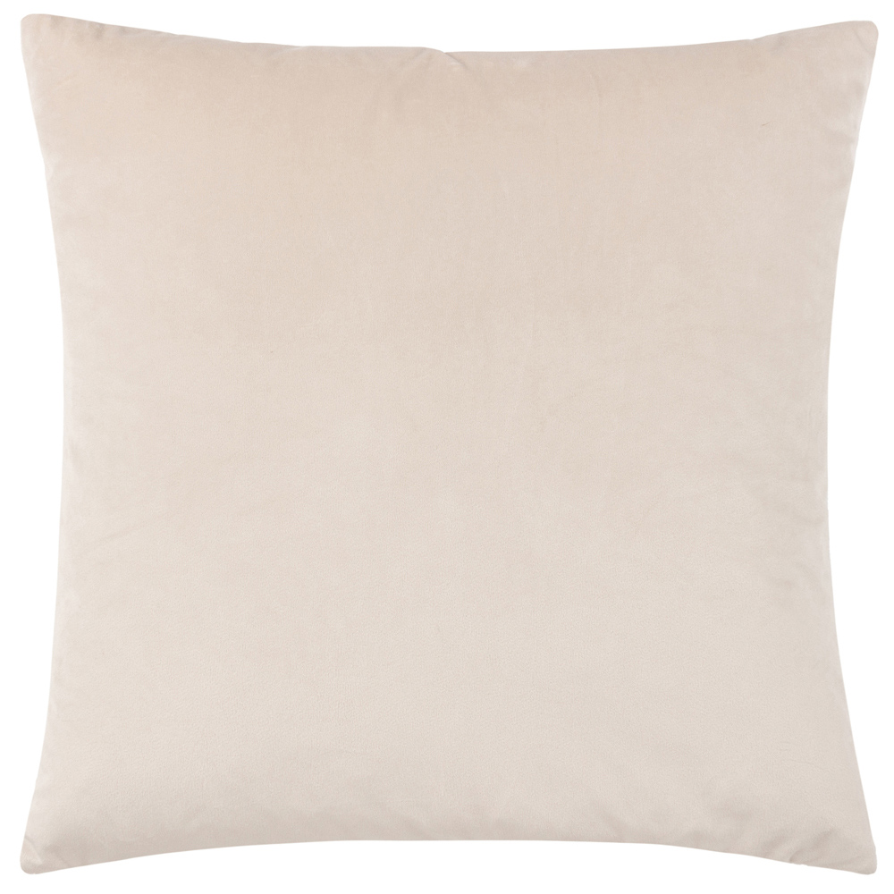 Paoletti Henley Warm Taupe Velvet Jacquard Cushion Image 2