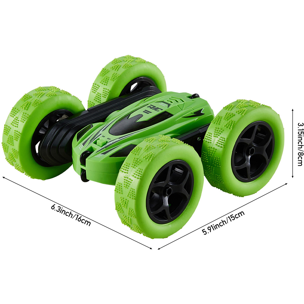 Living and Home Green 2.4G RC Stunt Car Toy Image 9