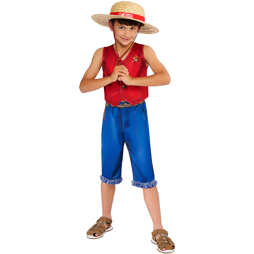 One Piece Kids Monkey D.Luffy Costume 9-10 Years Image 1