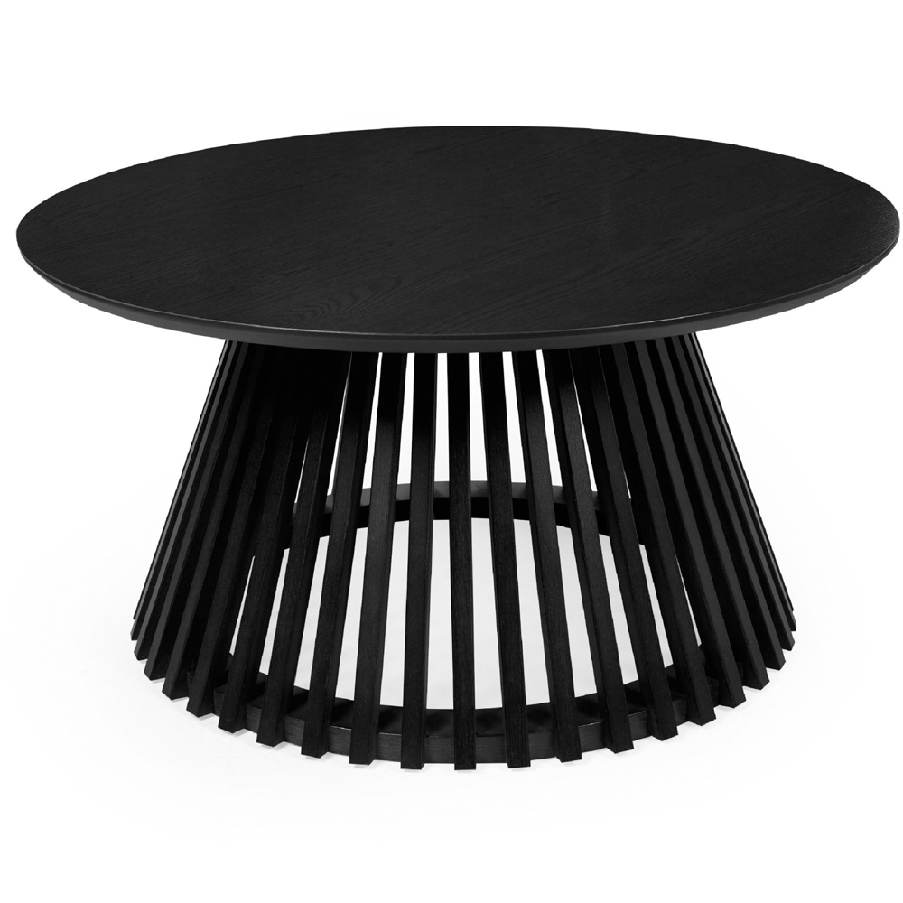 Julian Bowen Ollie Black Round Coffee Table Image 2