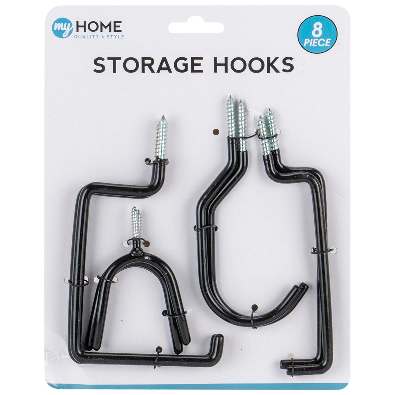 My Home 8 Piece Storage Hook Set Image