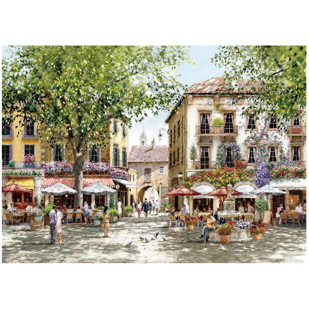 Richard Macneil Courtyard Fountain Jigsaw Puzzle Image 3