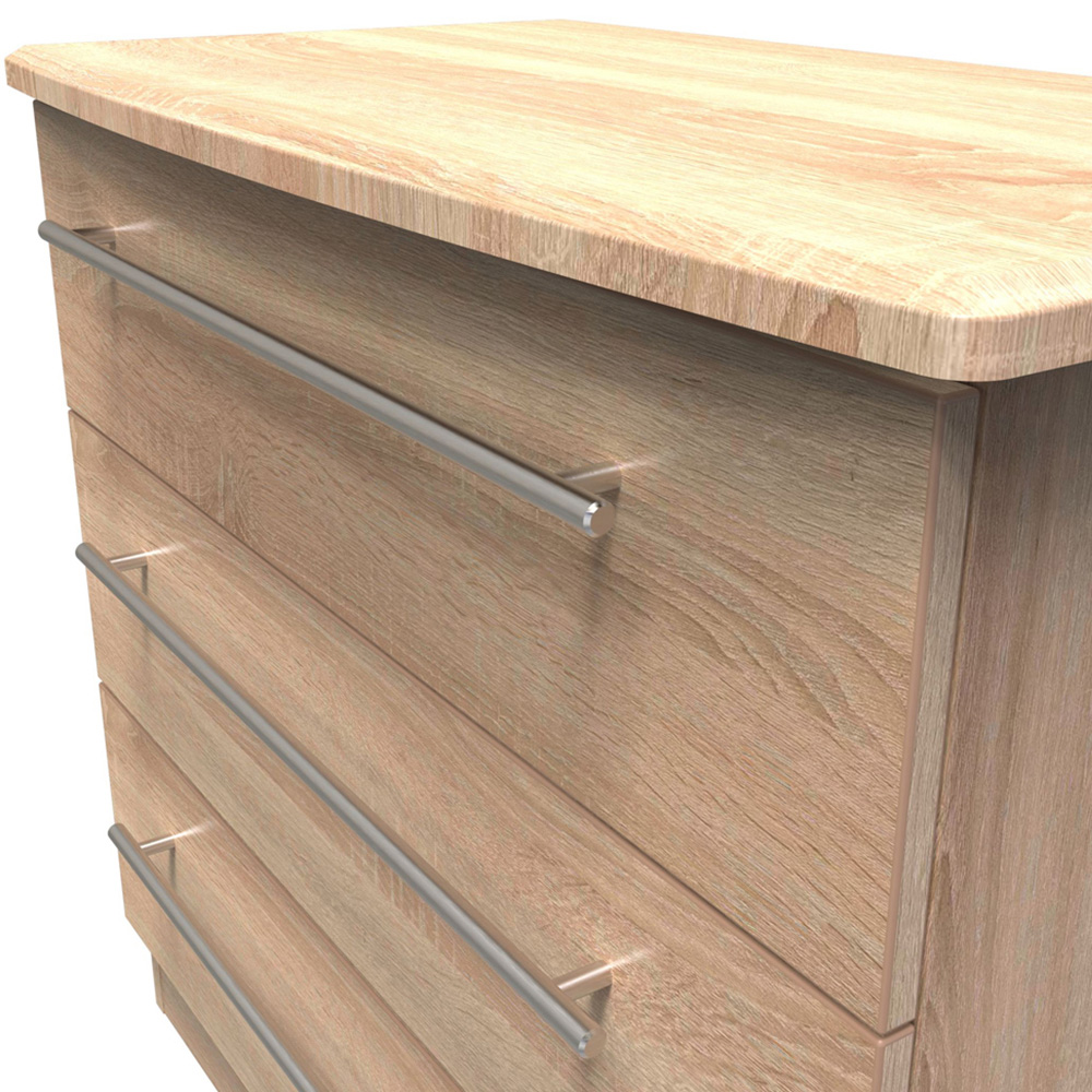 Crowndale Sherwood 3 Drawer Bardolino Oak Chest of Drawers Image 5