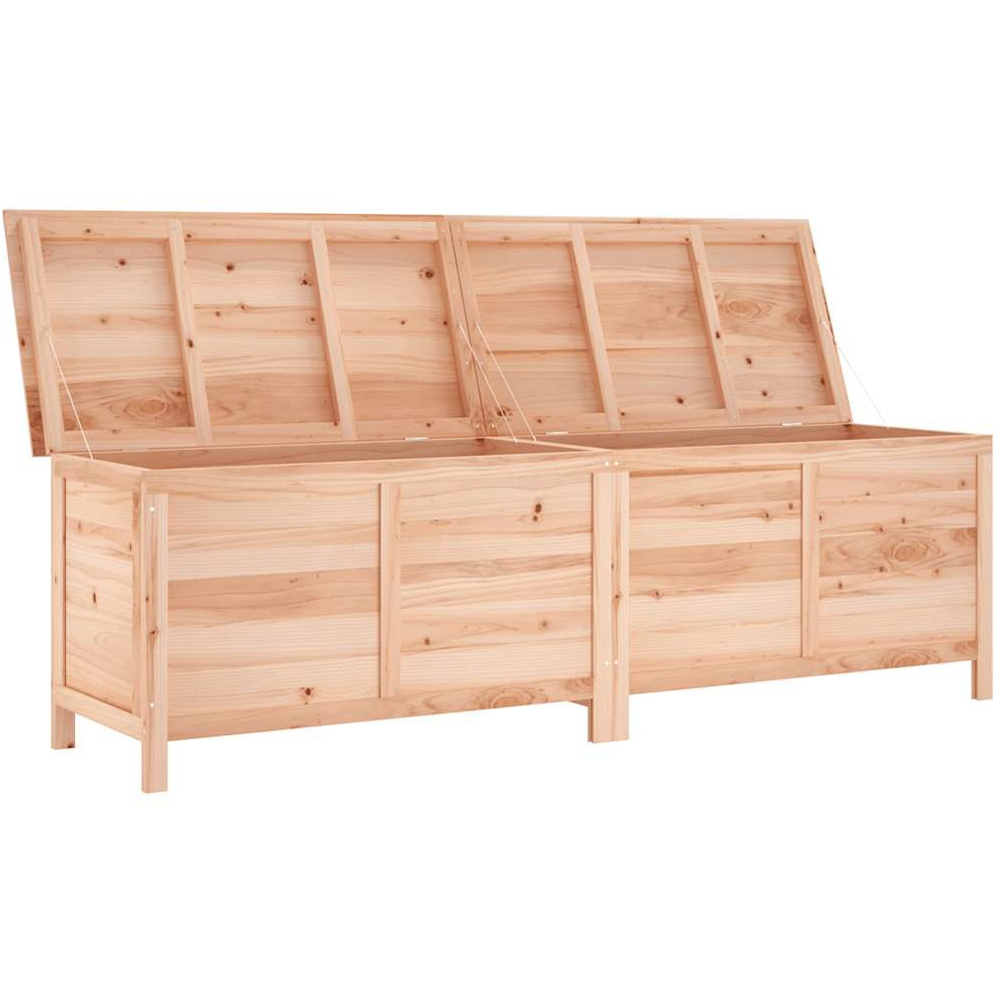 Walplus Solid Fir Wood Slatted Garden Storage Box 56.5 x 198.5 x 50cm Image 3