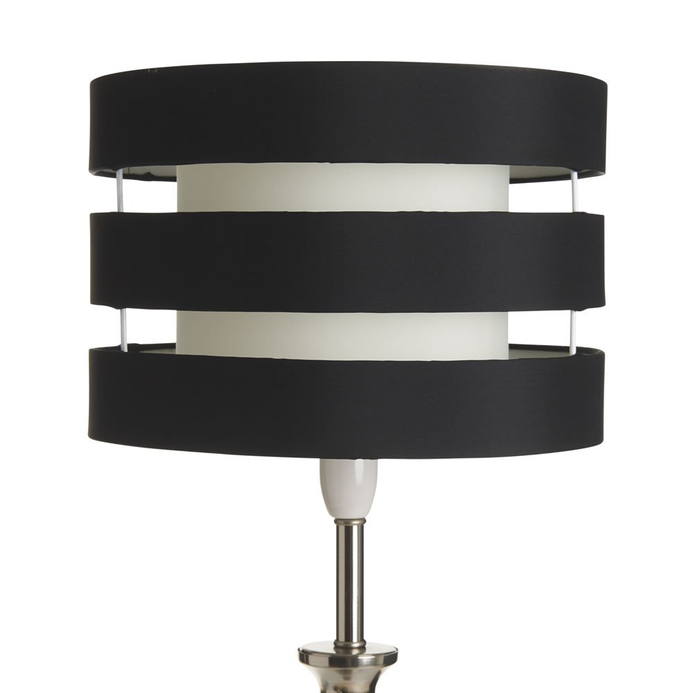 Wilko Double Layer Black and White Light Shade Wilko