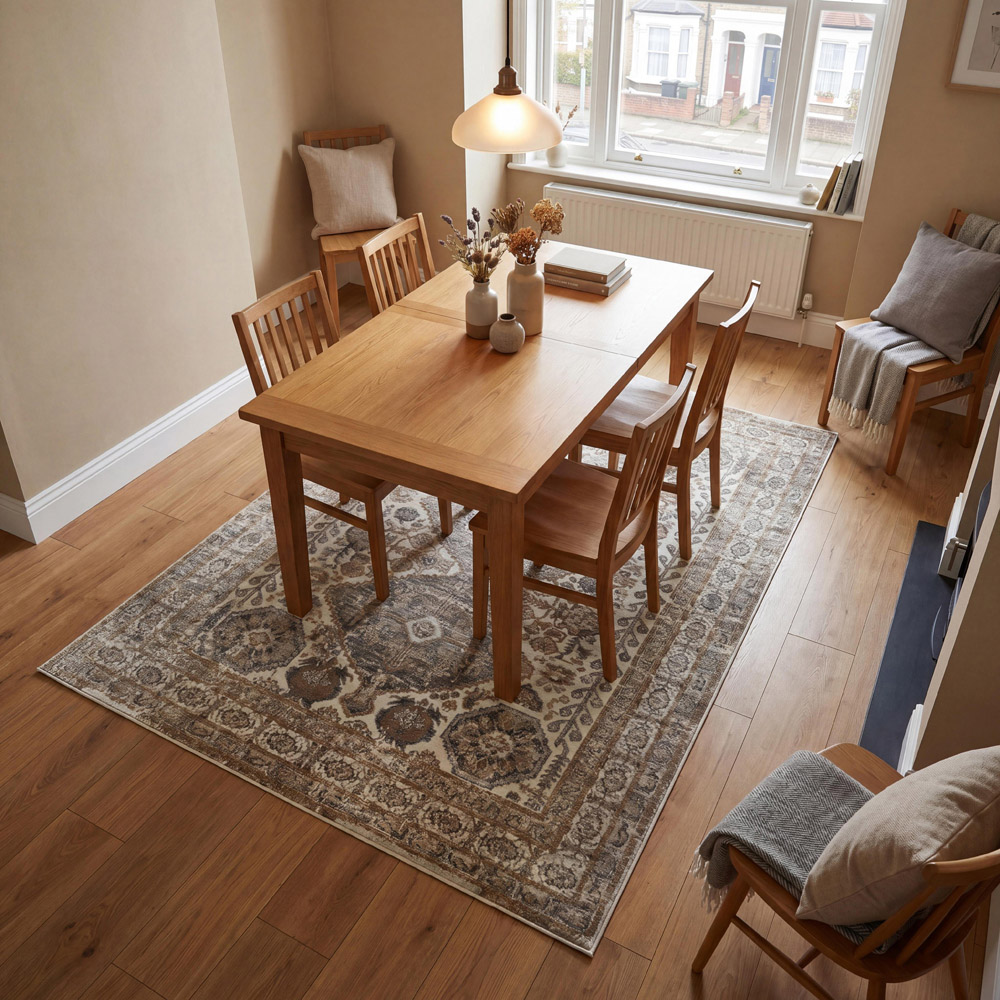 Arthouse Muse Traditional Diamond Natural Rug 200 x 290cm Image 1