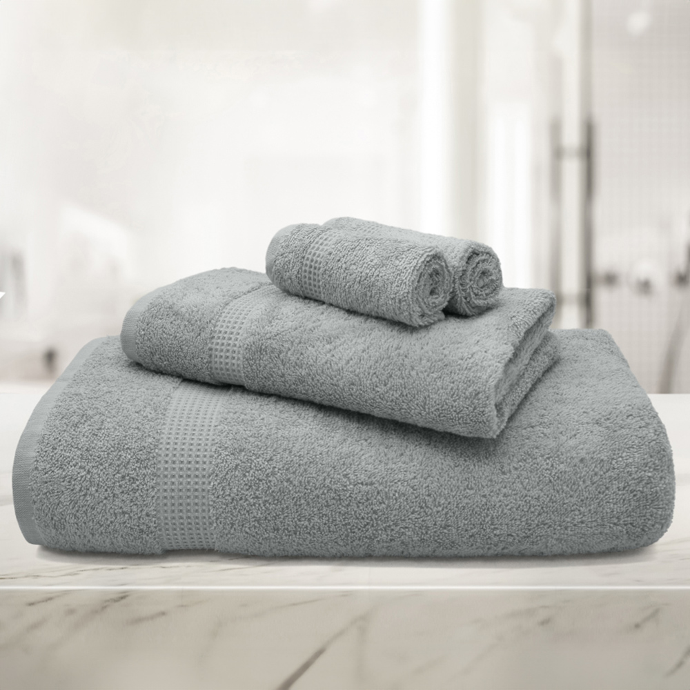 Mayfair Egyptian Cotton Platinum Hand Towel Set of 2 Image 2