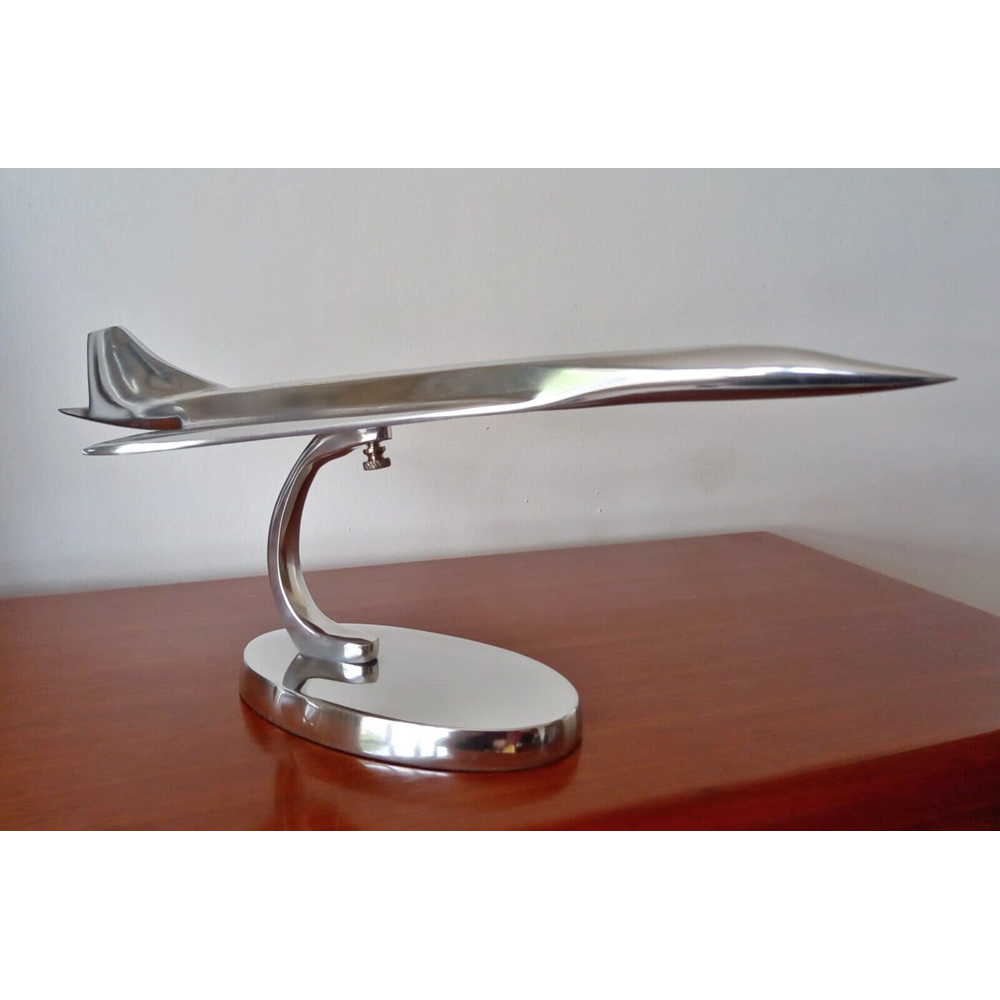 Inspirational Gifting Polished Aluminium Concorde Aeroplane Home Ornament 15cm Image 5