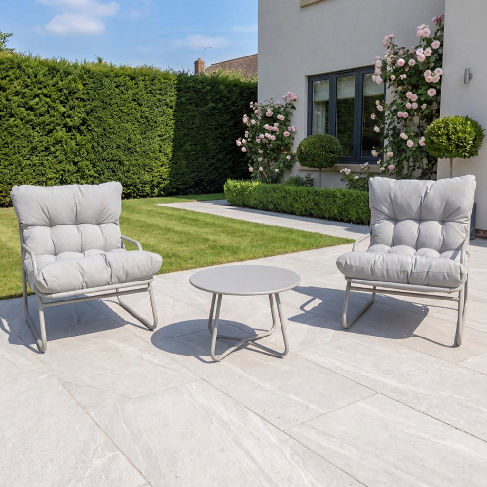 Artemis Home Calmo 2 Seater Beige Patio Conversation Set Image 1