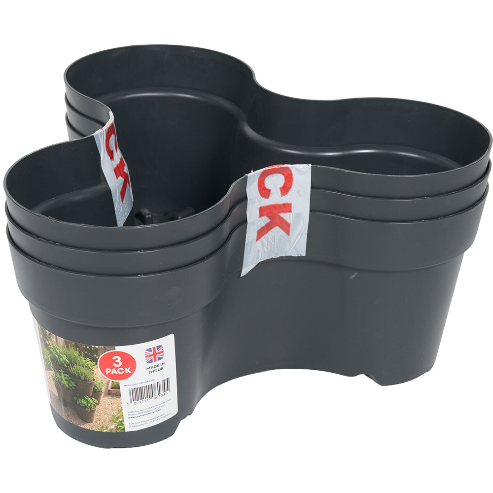 Soho Tiered Planter Grey Image 1