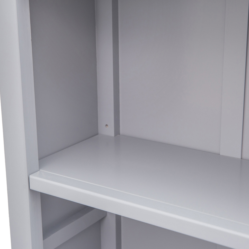 Biccari 5 Shelf Grey Bookcase Image 6
