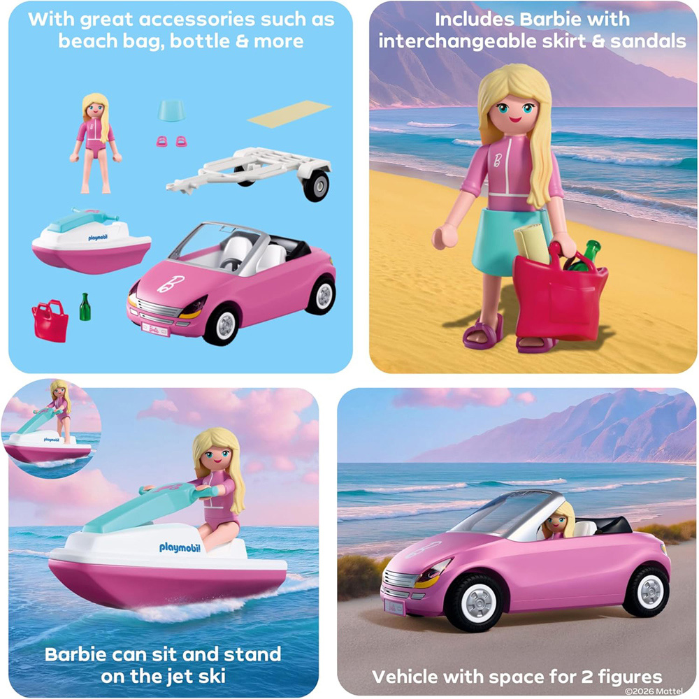 Playmobil Barbie Convertible Play Set 37 Piece Image 8