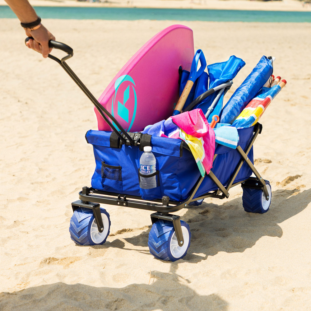 Yello Blue Foldable Camping Trolley Image 9