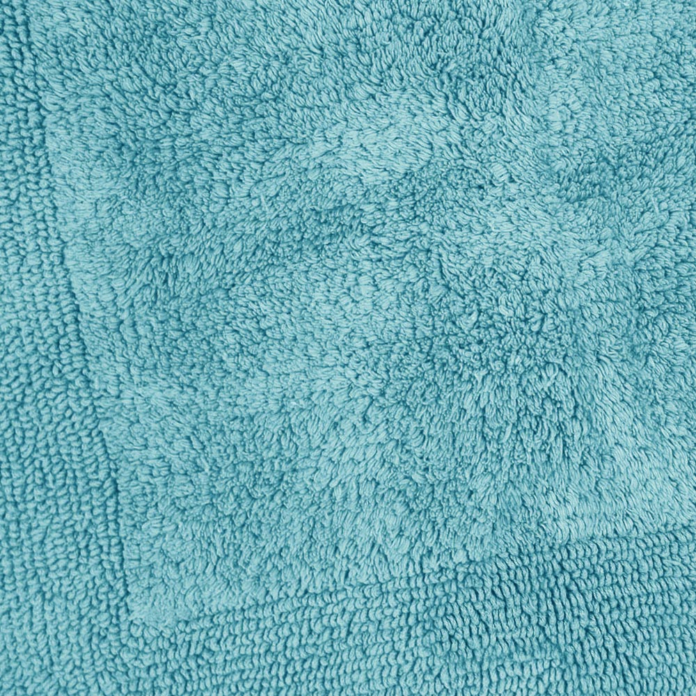 Allure Bath Fashions Elegance Turquoise Reversible Square Bath Mat 55 x 55cm Image 4