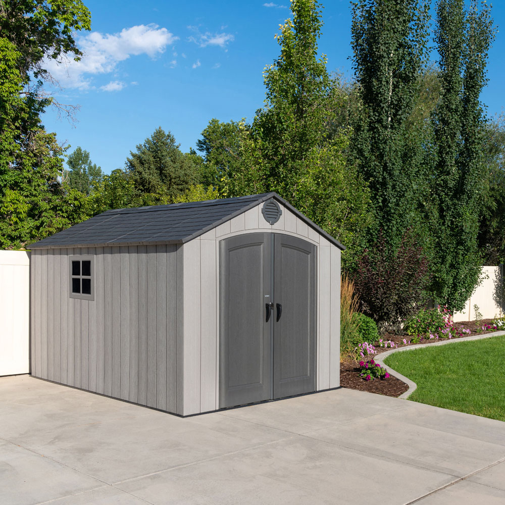 Lifetime Products 8 x 12.5ft Double Door Garden Storage Shed Image 2