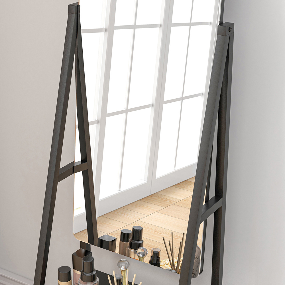 Portland 2 Shelf Standing Full Length Mirror 155 x 42cm Image 3