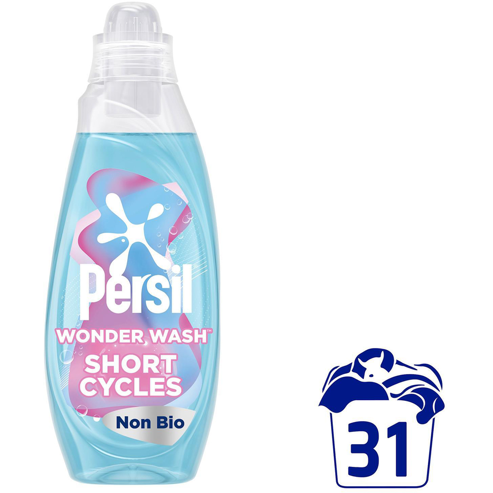 Persil Non Bio Sensitive Wonder Wash Liquid Laundry Detergent 31 Washes 837ml 8 Pack Image 3