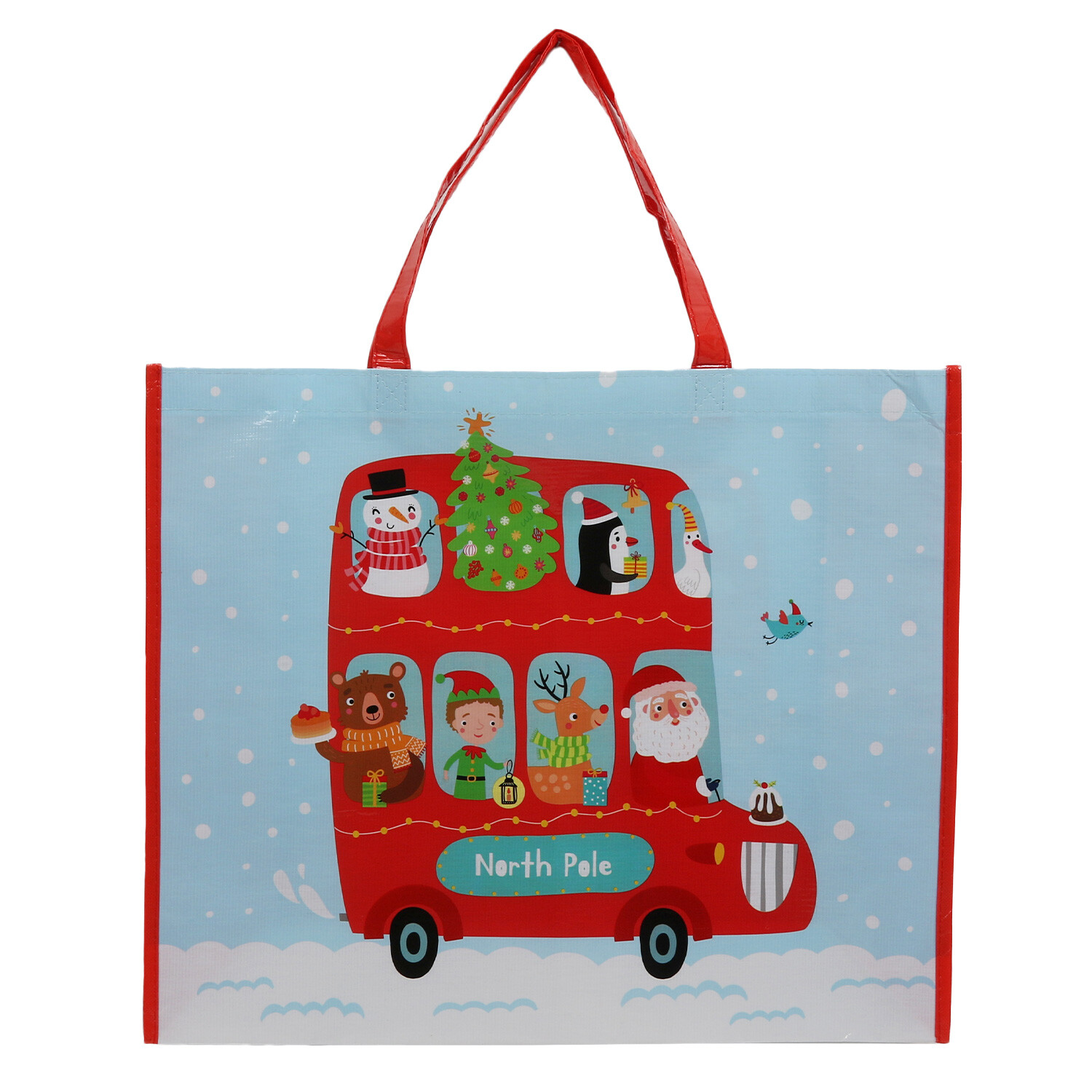 Christmas Bus Shopper Bag Image