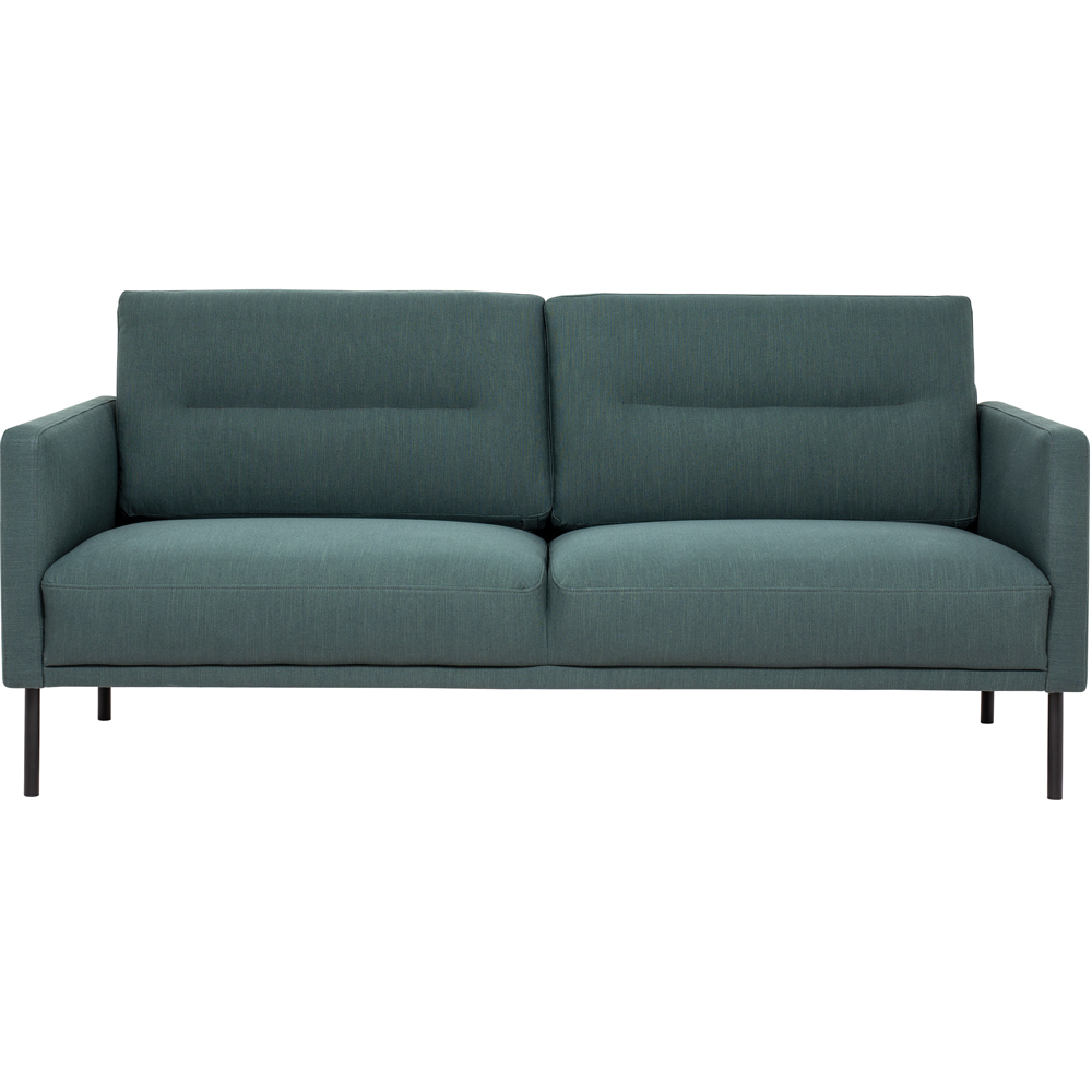Florence Larvik 2.5 Seater Dark Green Sofa with Black Legs Image 2