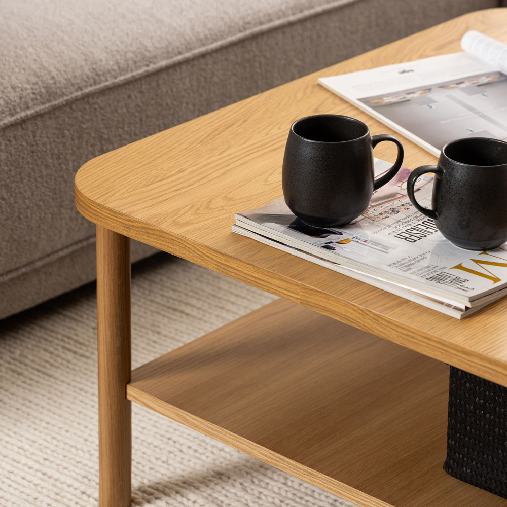 Florence Banbury Oak Square Coffee Table Image 7