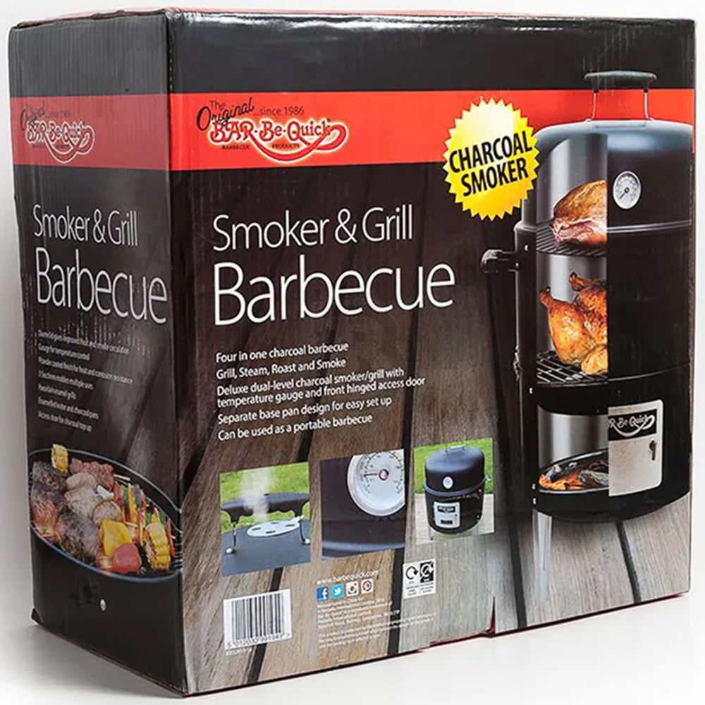 Bar-Be-Quick Smoker and Grill Charcoal Barbecue Image 4