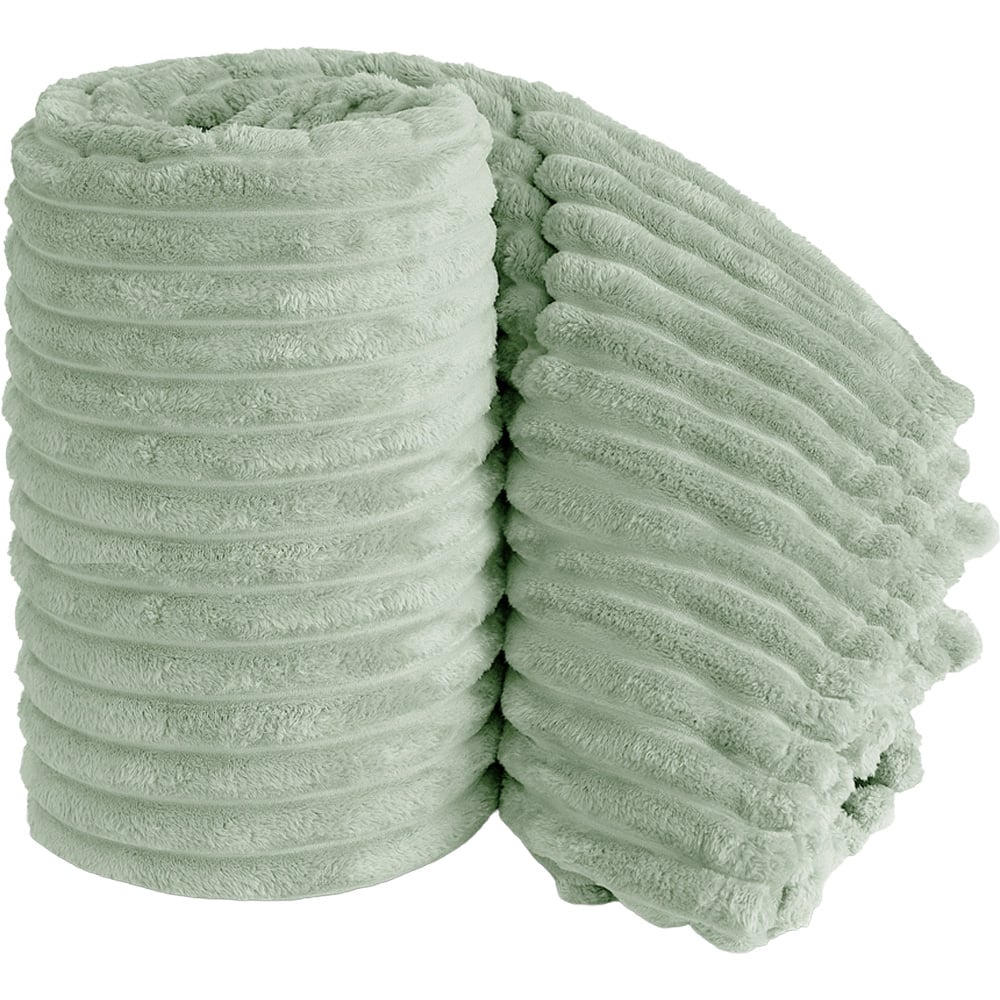 Velosso Bellissima Sage Plush Throw 150 x 200cm Image 1