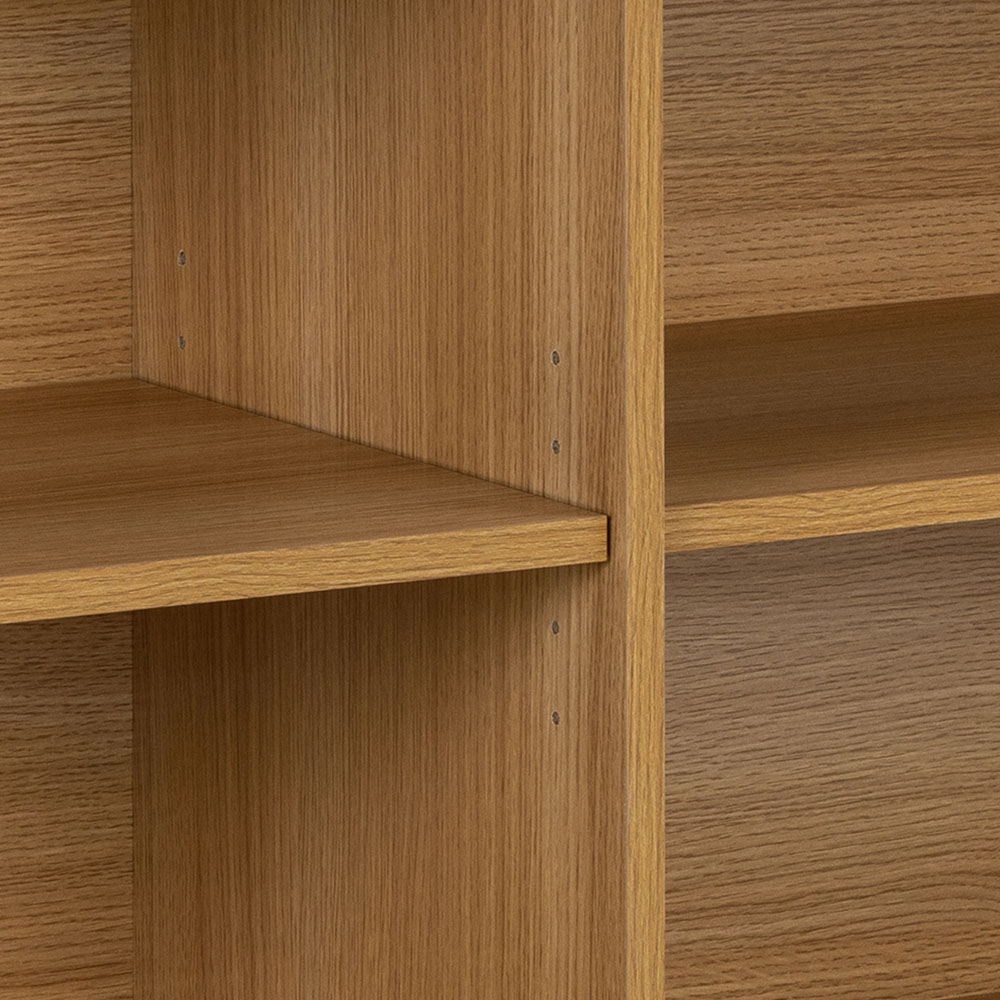 Florence Langley 4 Shelf Oak Sideboard with Sliding Door Image 9