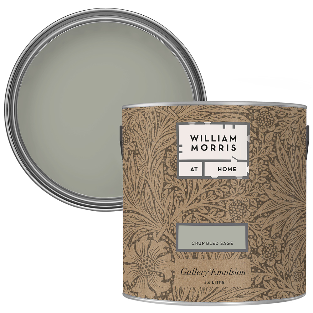 William Morris At Home Crumbled Sage Gallery Emulsion Paint 2.5L Image 1