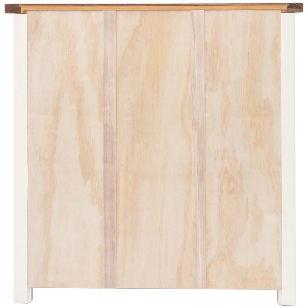 Lovere 3 Shelf Off White Bookcase Image 5