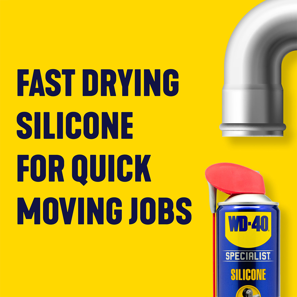 WD-40 Specialist All-Weather Protection Silicone Lubricant Spray 400ml 3 Pack Image 2