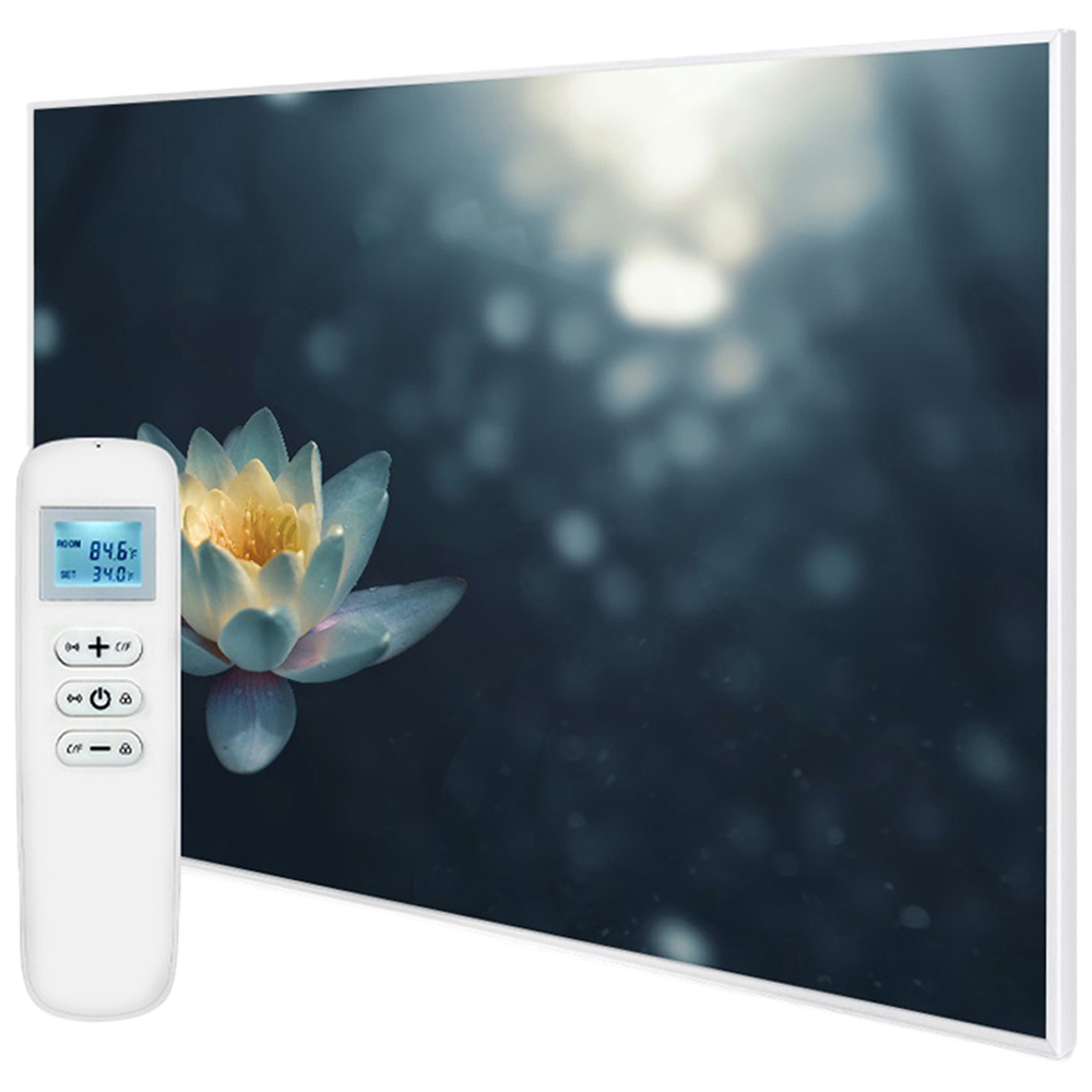 Mirrorstone Nexus Pond Lilly Picture Wi-Fi Infrared Heating Panel 1200W 995 x 1195mm  Image 1