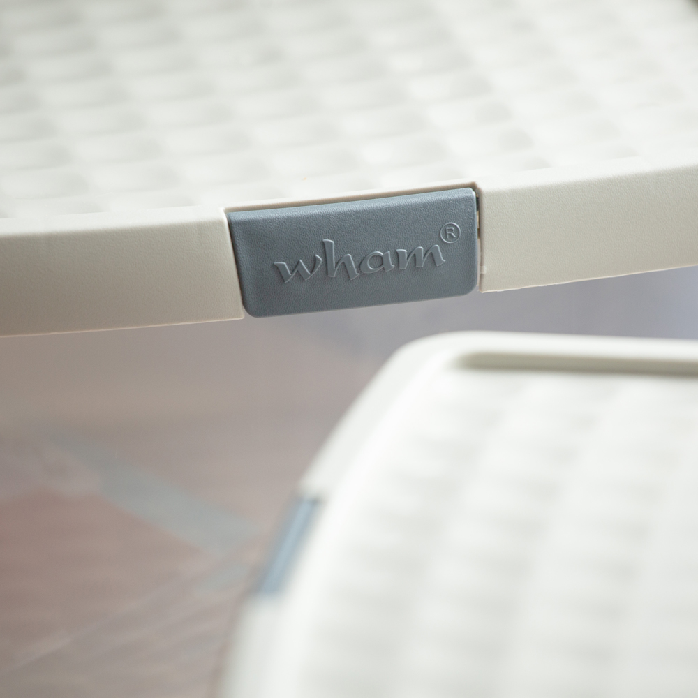 Wham Clip 7L Clear Stone and Slate Grey Rectangular Storage Box with Lid 3 Pack Image 6