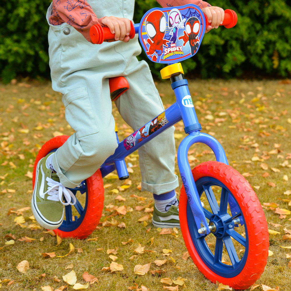Spidey and His Amazing Friends 12 inch Balance Bike with Light-Up Wheels Image 2