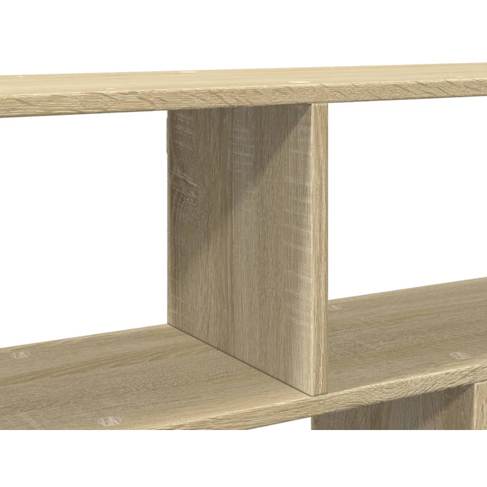 vidaXL 5 Open Shelf Sonoma Oak Wall Shelf Image 6